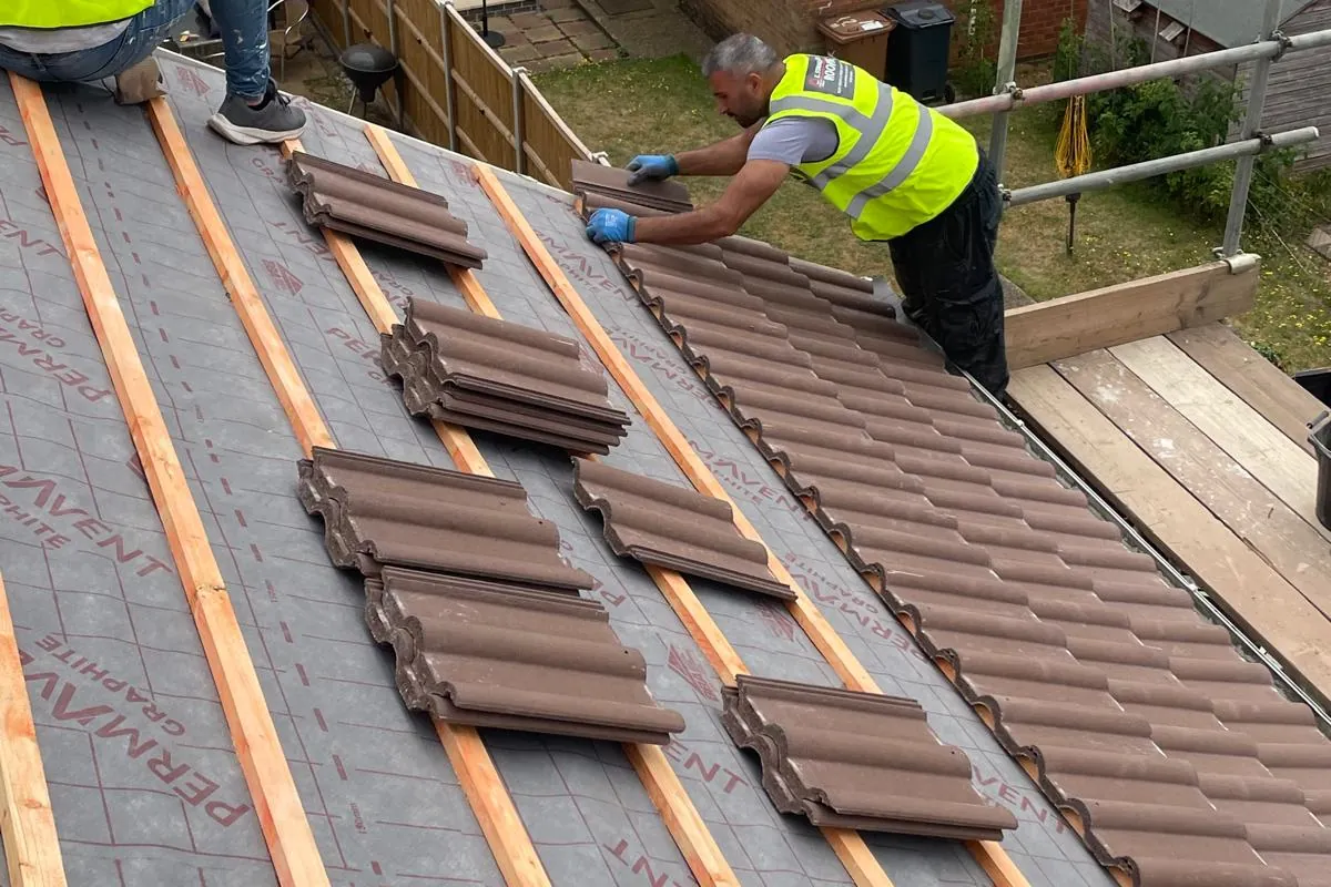 Re-roofing by E Stanley & Son Roofing in Milton Keynes
