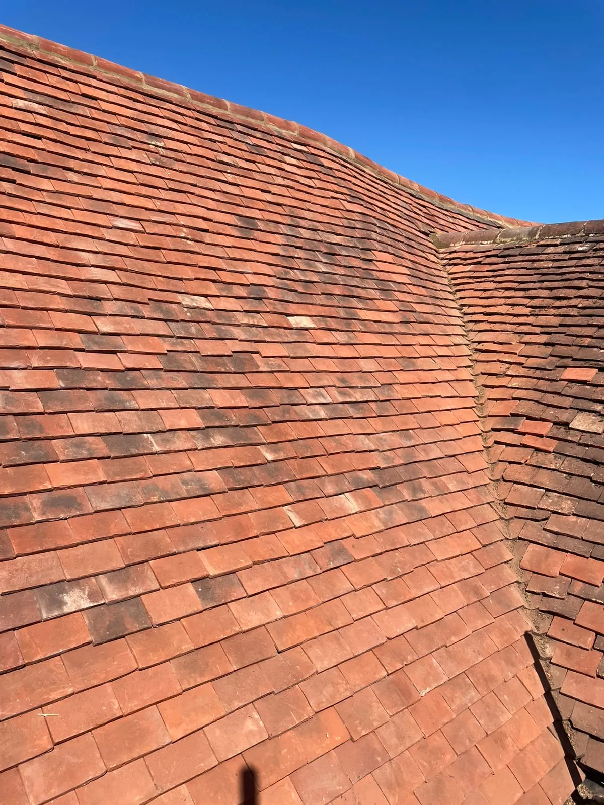 Clay plain tile roof